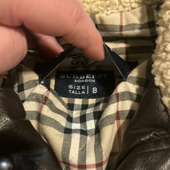 Vintage Burberry Leather Bomber Jacket - Picture 3 of 9